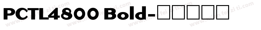 PCTL4800 Bold字体转换